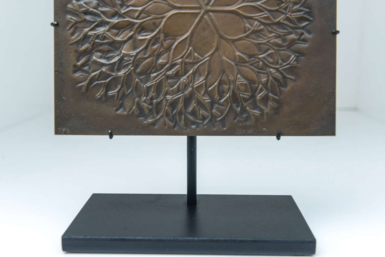 Ruth Asawa for Crown Zellerbach Bronze Plaque In Excellent Condition In San Francisco, CA