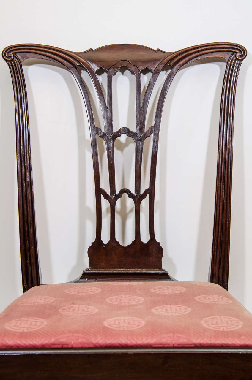 American Set of Eight Chippendale Dining Chairs