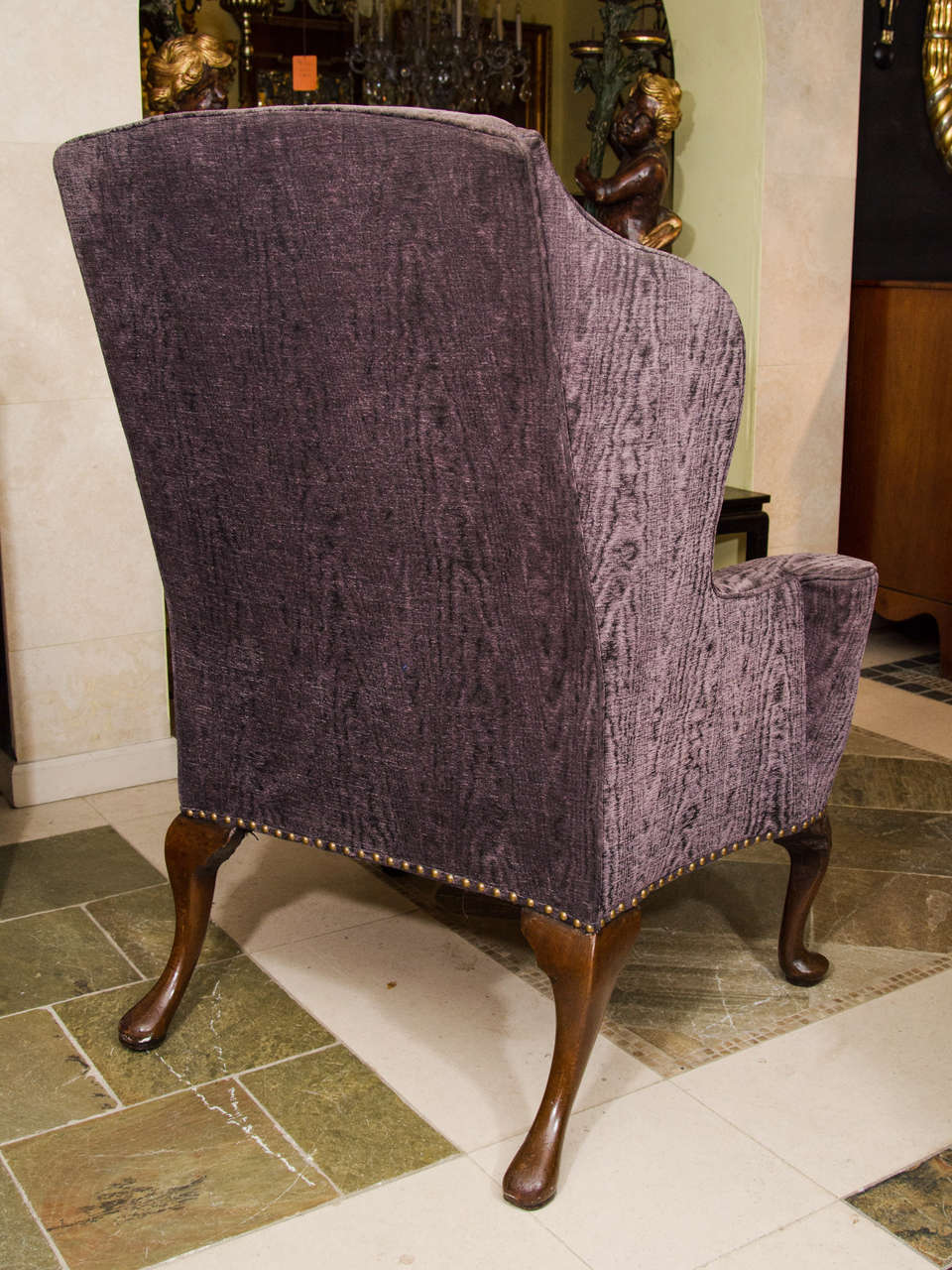 George II Walnut Wing Chair 1