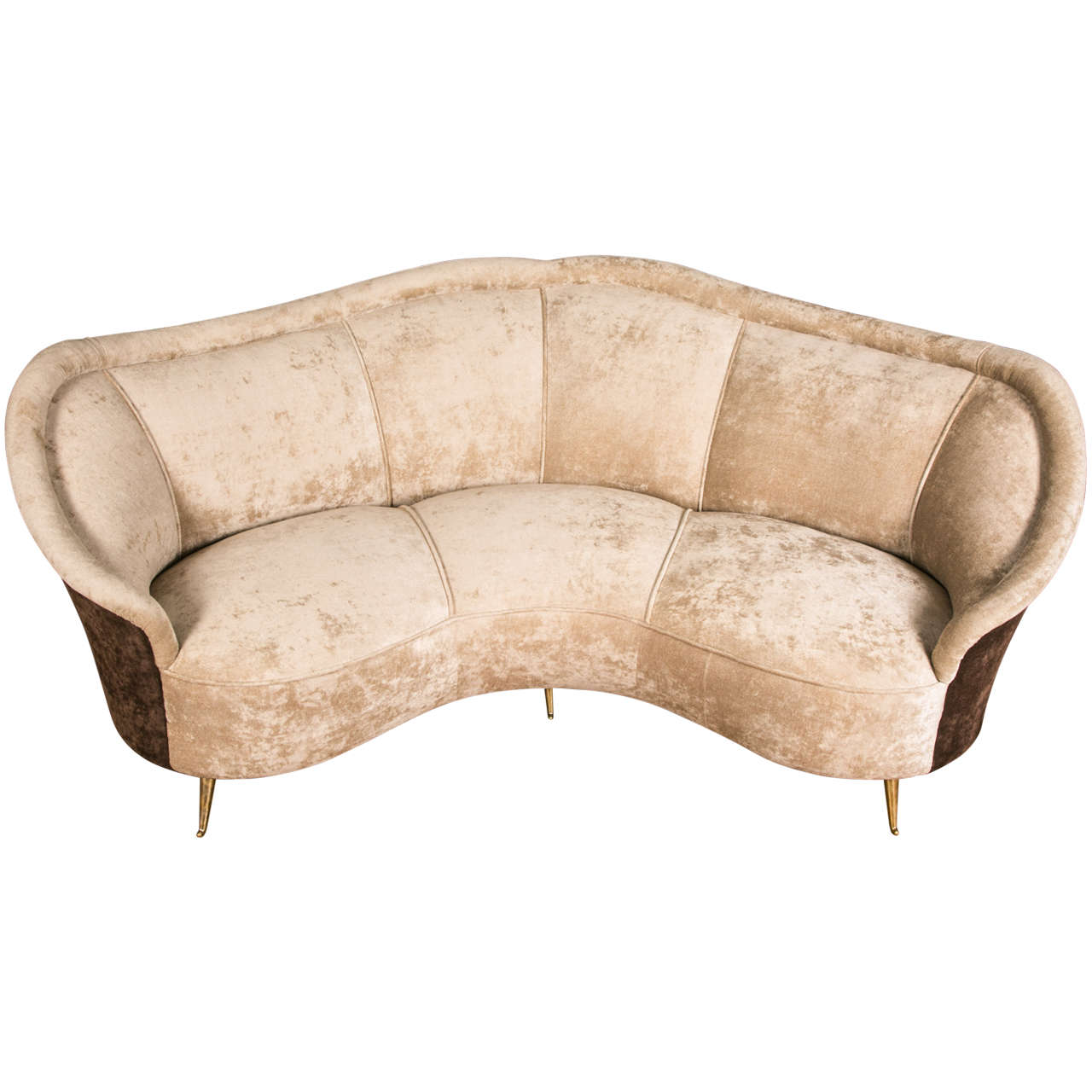 Elegant curved sofa