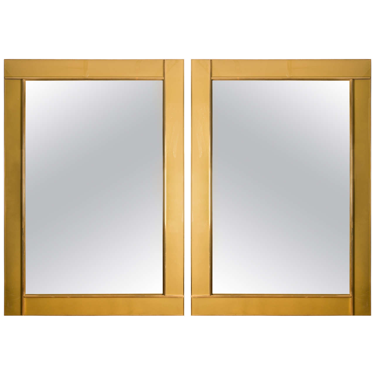 Pair of Modernist Mirrors