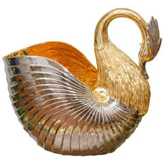 Ceramic Swan Form Vase