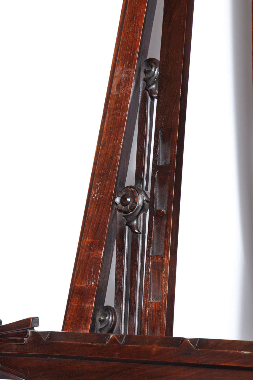 Late 19th C. Carved Mahogany Easel 5