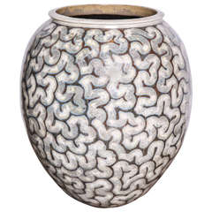 Per Weiss, Contemporary glazed stoneware urn, Denmark, 2013 9