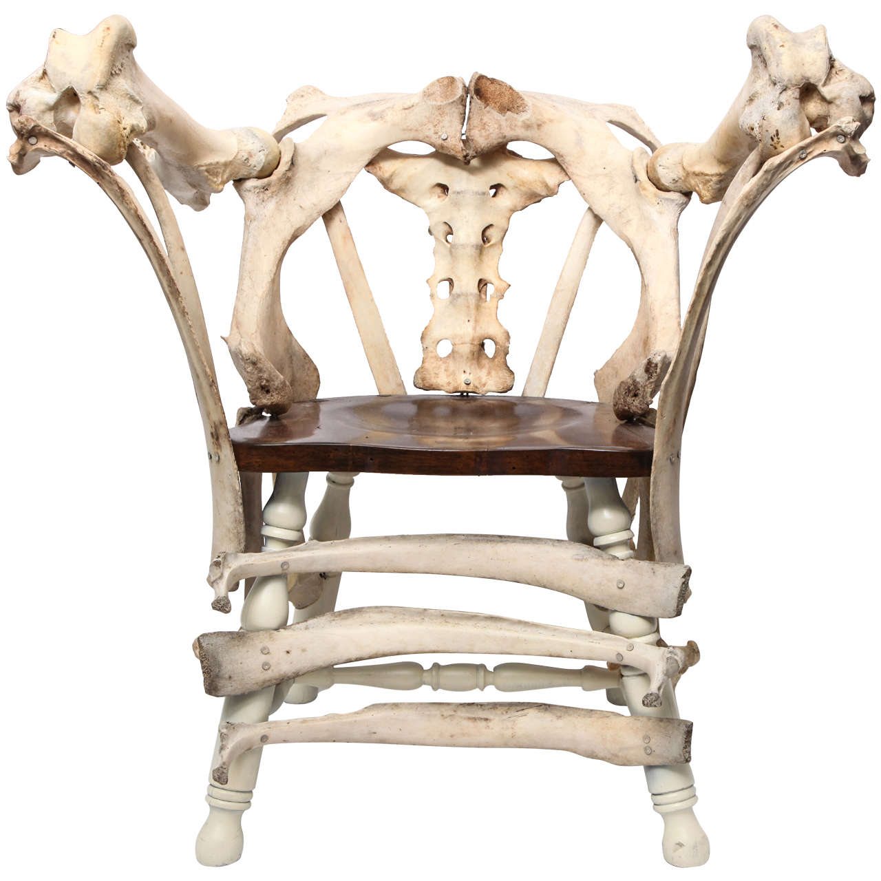 Modernist Sculptural Chair Crafted Out of Cow Bones