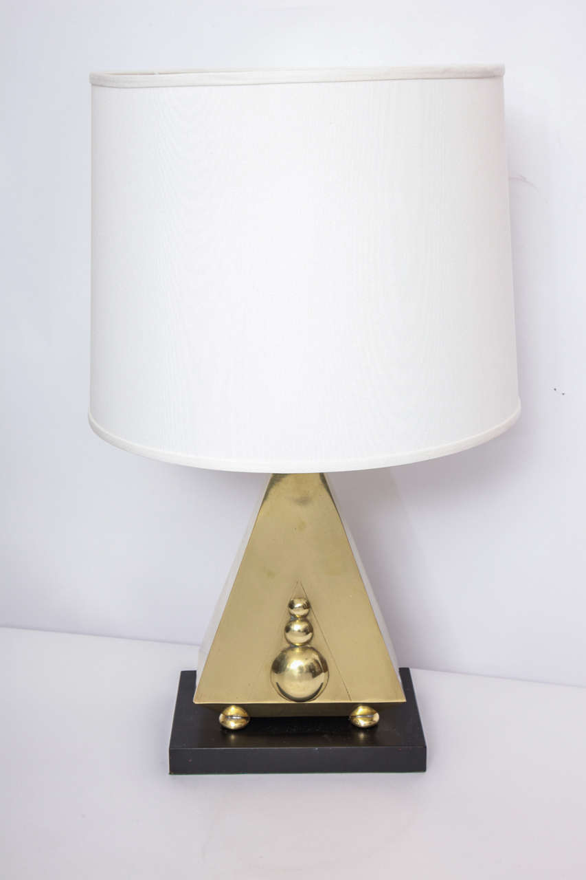 Pair of 1940s Art Moderne Table Lamps Attributed to Hugo Gnam