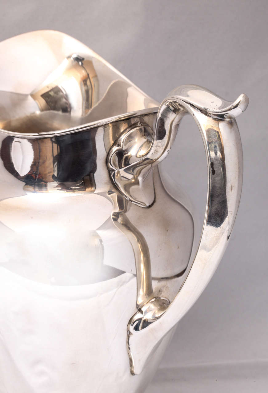 Mid-Century Sterling Silver Pitcher In Excellent Condition In New York, NY