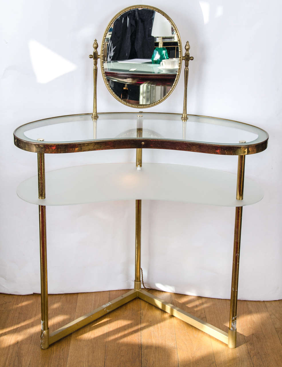 1950s Italian Brass Dressing Table