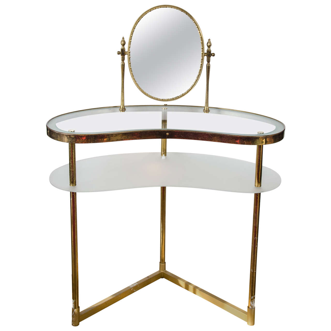 1950s Italian Brass Dressing Table