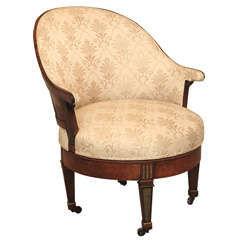 French neoclassical swivel chair