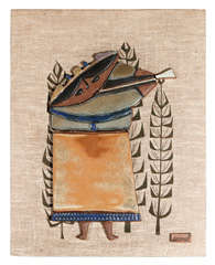 Vintage Raul Coronel tile wall hang art work