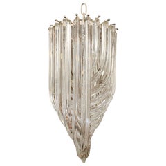 Vintage Crystal Murano Chandelier by Venini