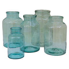 Vintage-Glasflaschen