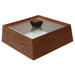 Lucite and Walnut Box by William Haines