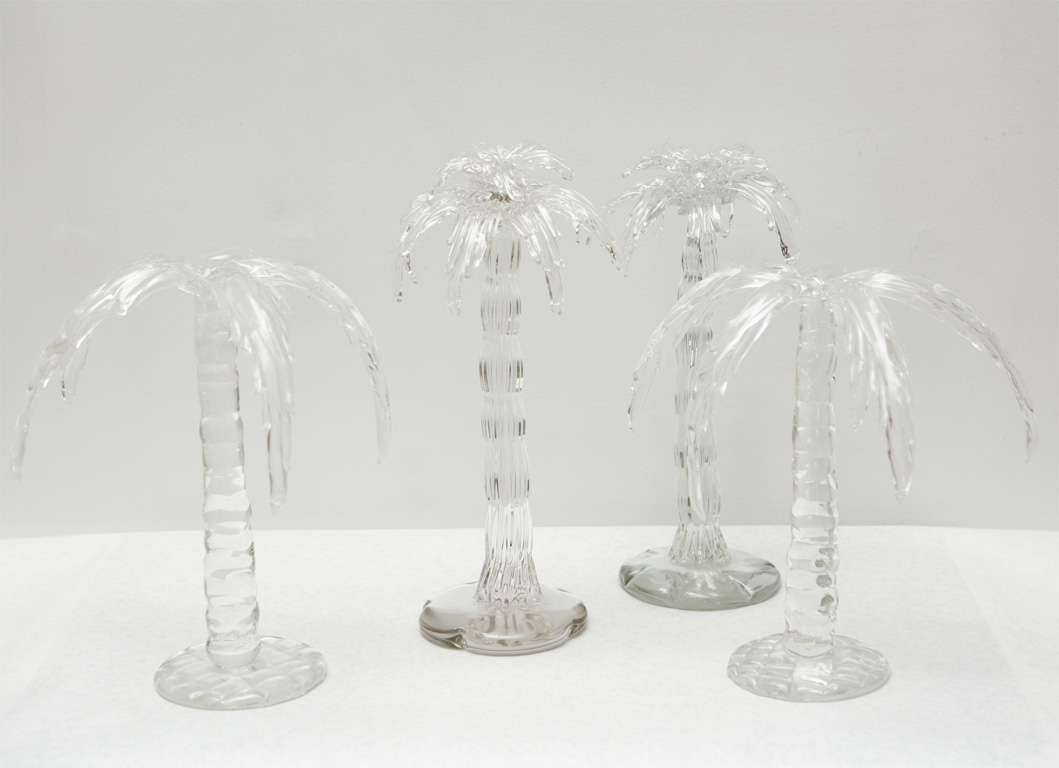 Pair of Hand Blown Glass Palm Trees 4