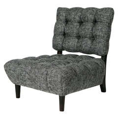 Custom Upholstered Slipper Chair by William Haines