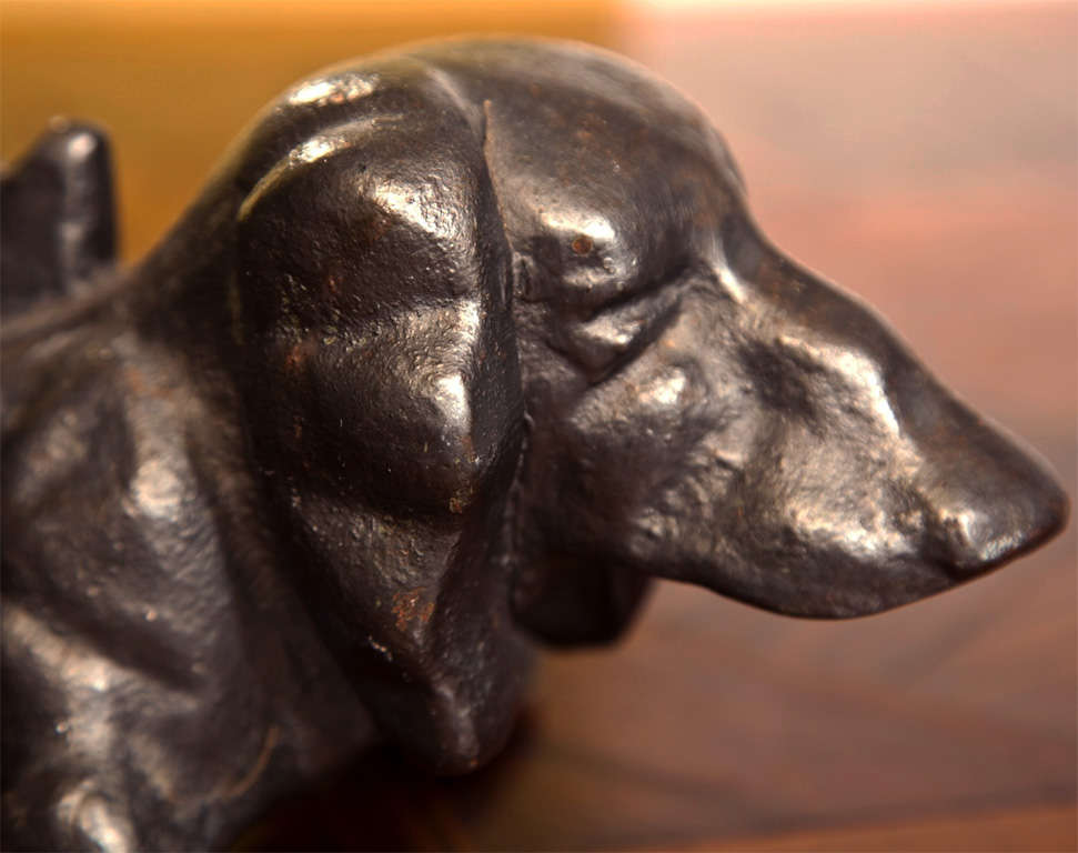 Bronze Dachshund Dog Boot Scraper 2