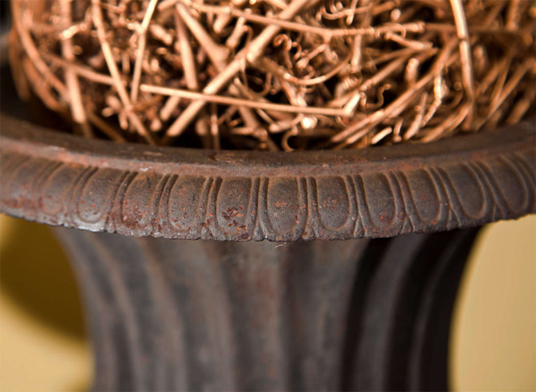 Set of Four Cast Iron Urns 2