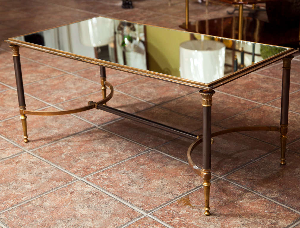 French Maison Jansen Bronze Coffee Table