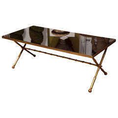 Bagues Bronze Faux Bamboo Coffee Table