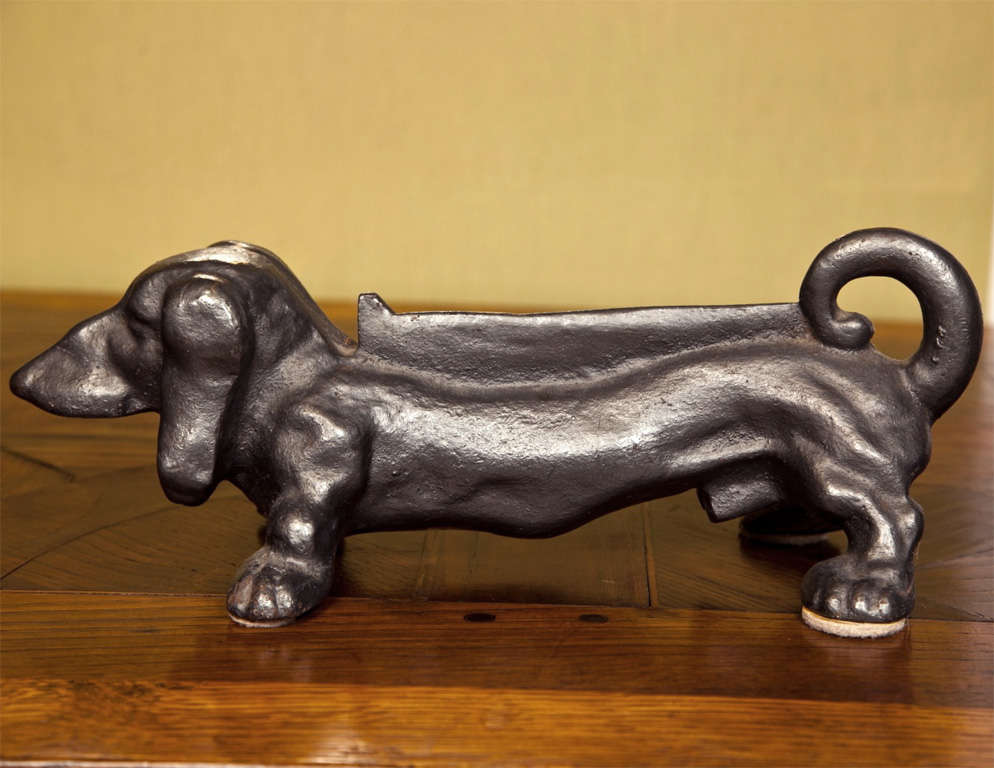 Bronze Dachshund Dog Boot Scraper at 1stDibs sausage dog boot scraper