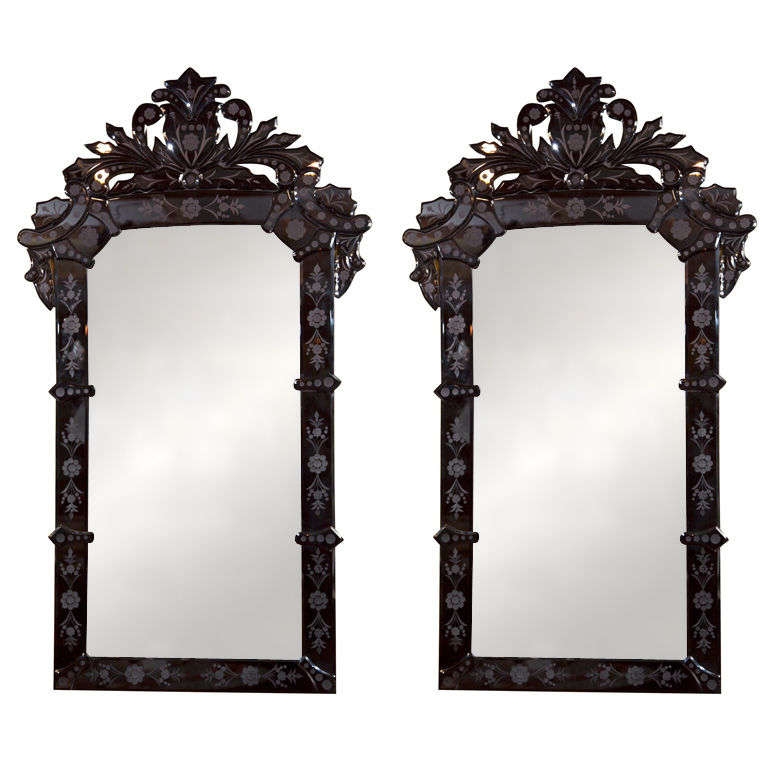 Black Venetian Mirror
