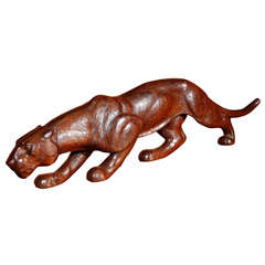 Carved Wood Panther