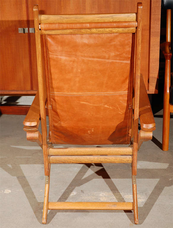 Campaign Style Folding Chairs In Good Condition In Los Angeles, CA