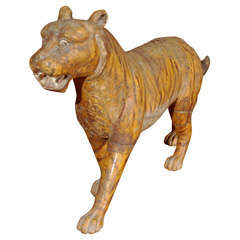 Carved Model of a Tiger