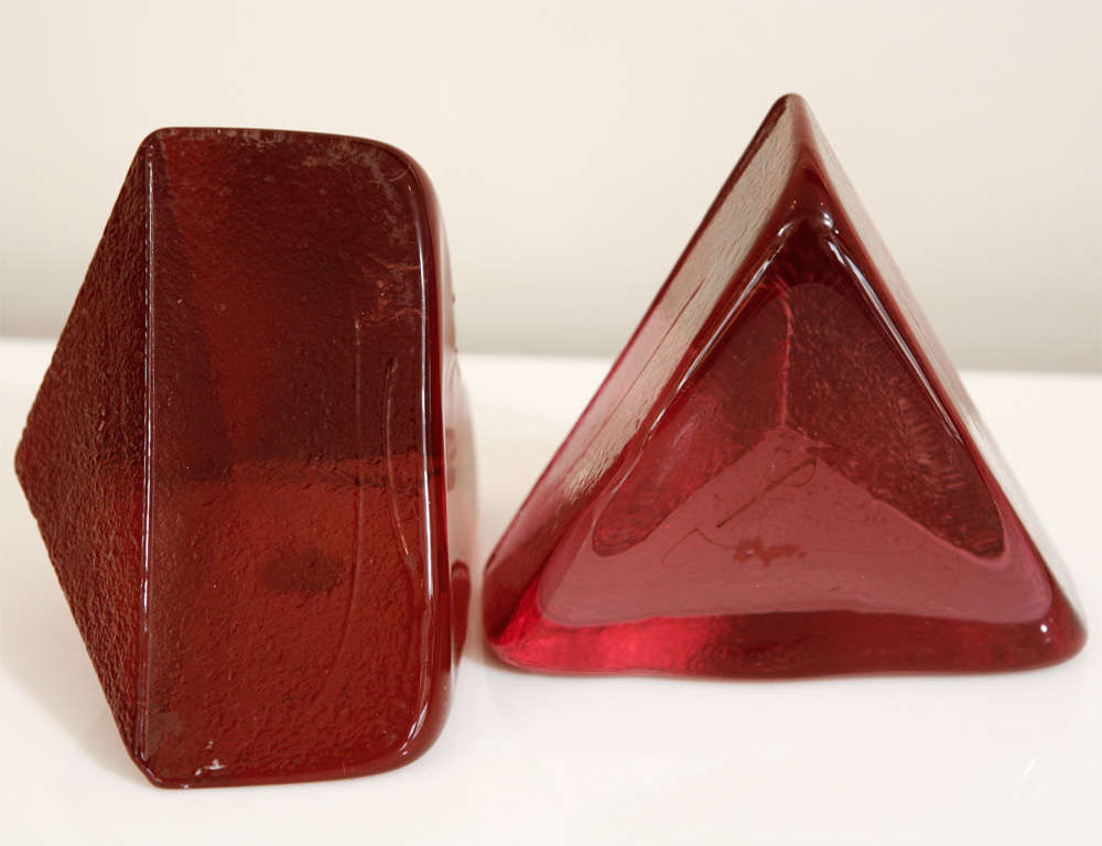 Glass Assortment Of Mid-Century Bookends