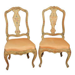 Antique Italian Painted Chairs