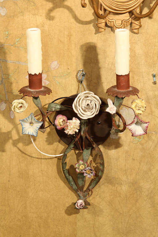 Tôle and Porcelain Wall Lights