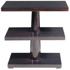 Art Deco 3 Tier Occasional Table in the Manner of Paul Frankl