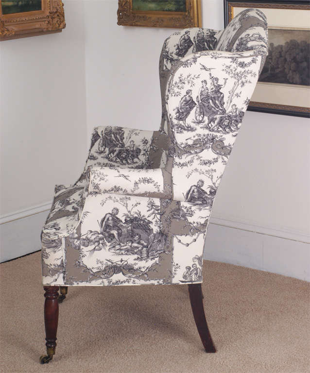 Upholstery Federal Wing Chair, New York, circa 1800