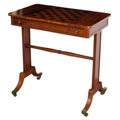 Regency Games or Tric-Trac Table with Reversible Top