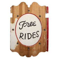 carnival sign.....Free Rides 8