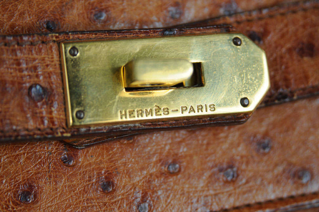 Hermes, Paris HAC Ostrich Travel Bag 3