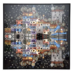 Handgedruckter Seidenschal von Fritz Hundertwasser