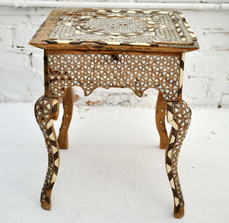 20th Century Mosaic Moroccan Side Table