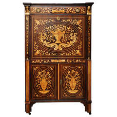 Dutch Marquetry Secretary