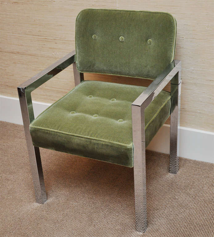 Mid Century Chrome Chair Brody