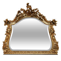 Ornately Carved Gilt Carved Mirror