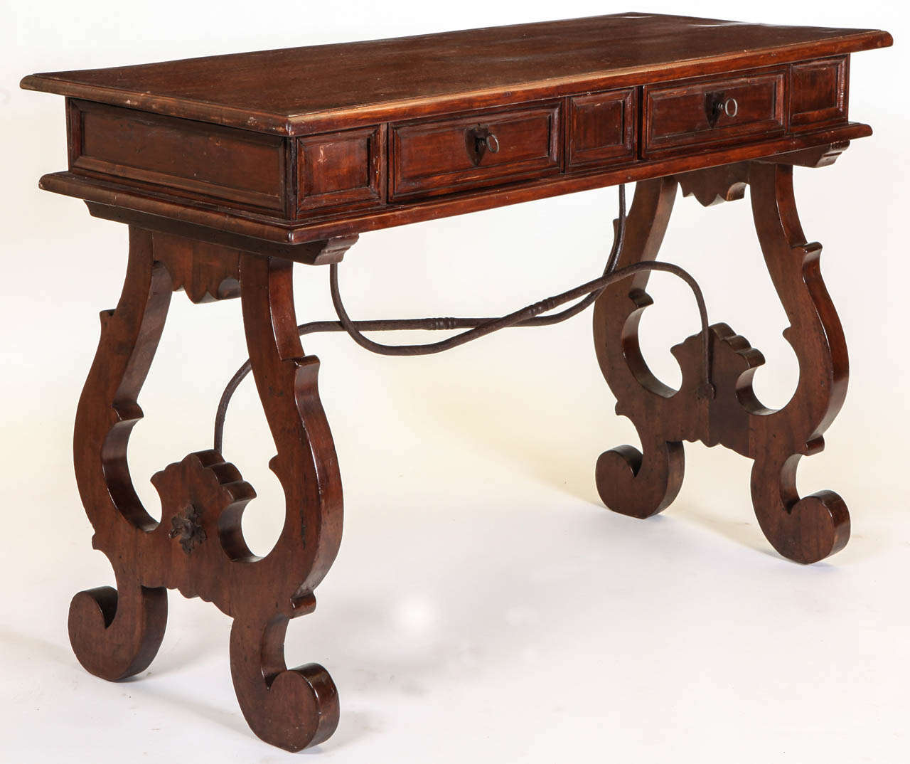 A Pair of 19th Century Tuscany Walnut Tables