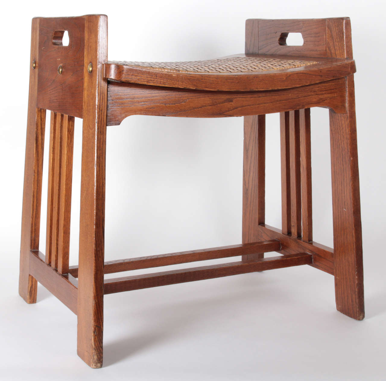 Wilhelm Schmidt / Prag Rudnicker Vienna Secession/Arts & Crafts stool c. 1902