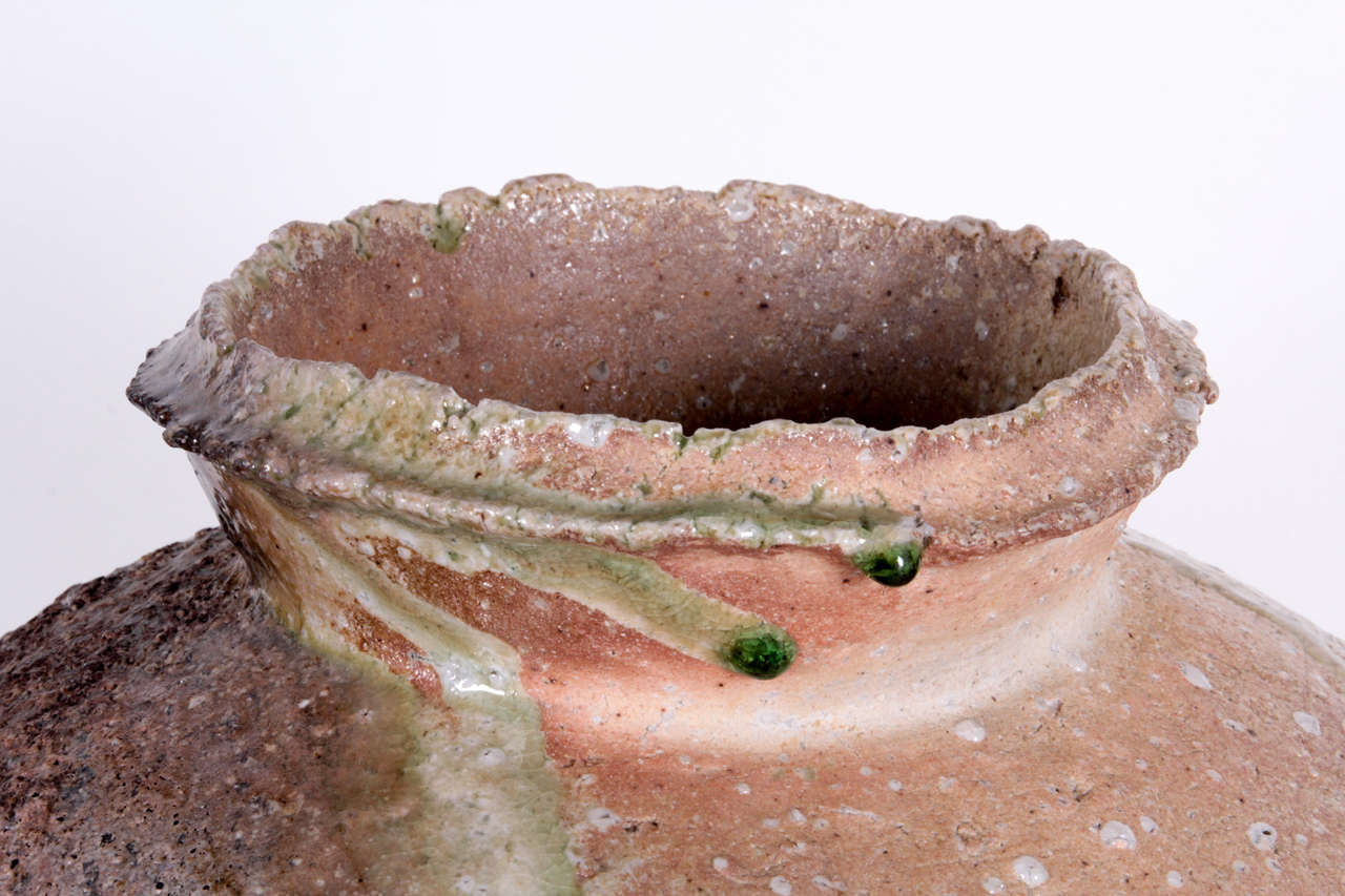 Japanese Kishimoto Kennin Japan Hand Thrown Monumental 