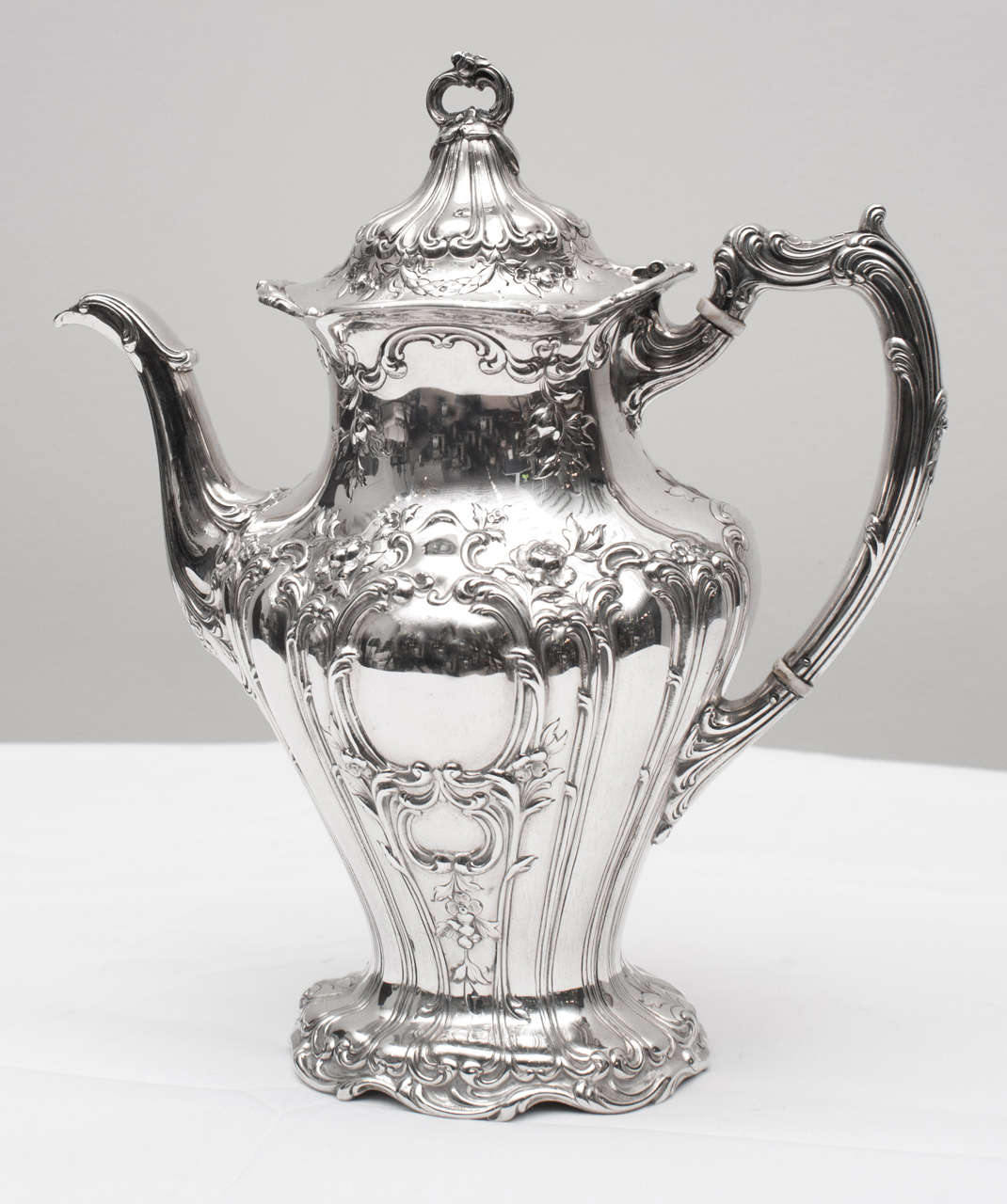 Gorham Sterling Silver Chantilly Grand Tea And Coffee Set 2