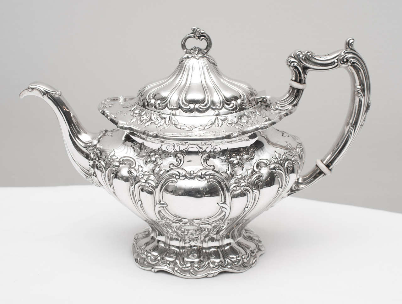 Gorham Sterling Silver Chantilly Grand Tea And Coffee Set 3