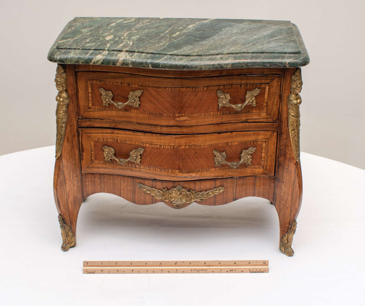 19th Century Louis XV Miniature Kingwood Commode For Sale