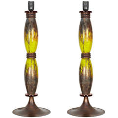 Pair of Table Lamps in Murano Glass 12