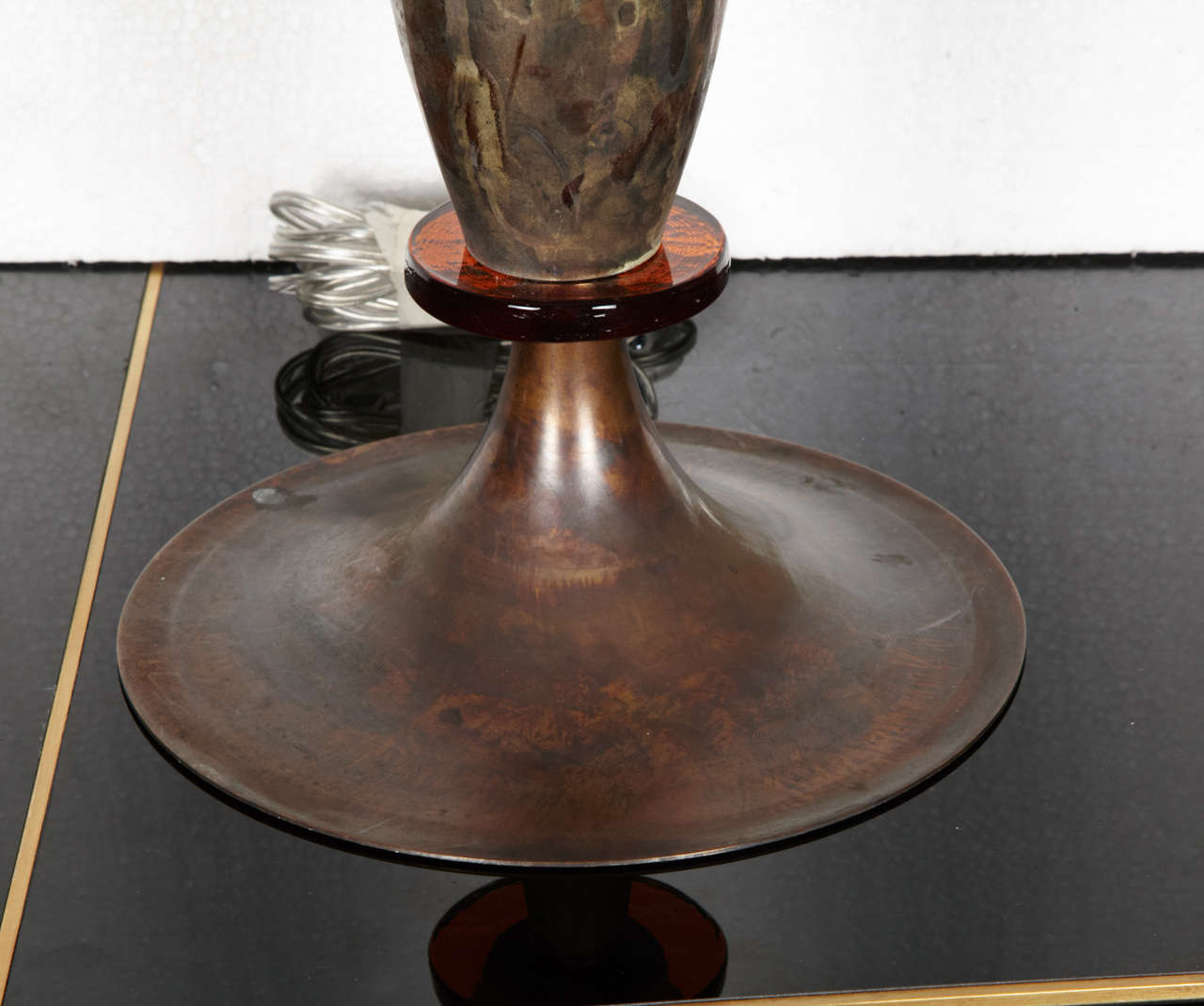 Italian Pair of Table Lamps in Murano Glass